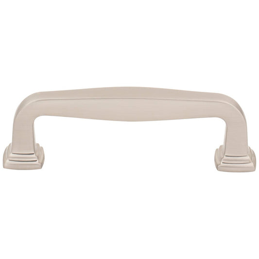96 mm Center-to-Center Satin Nickel Fontana Cabinet Pull
