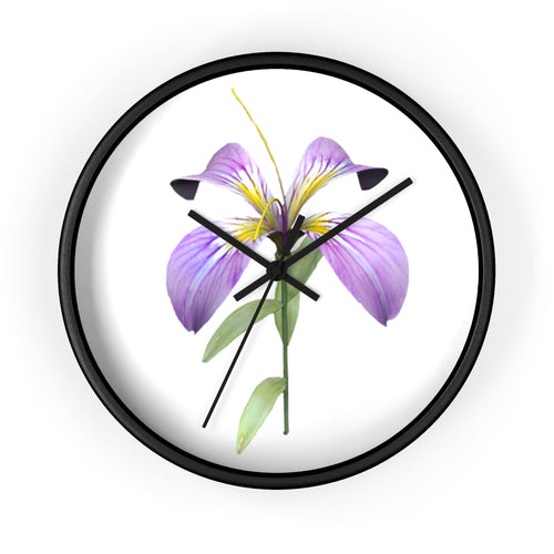 Purple Flower Wall clock