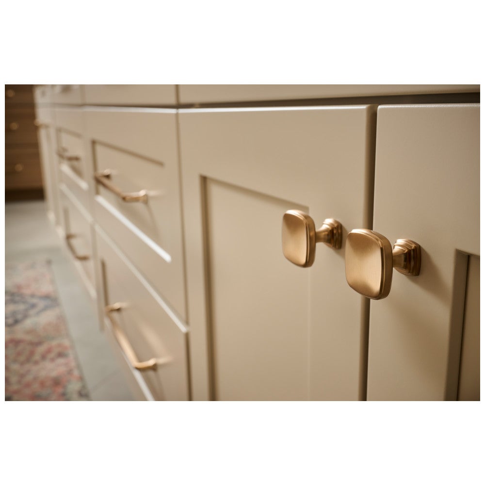 1-3/8" Overall Length Satin Nickel Fontana Cabinet Knob