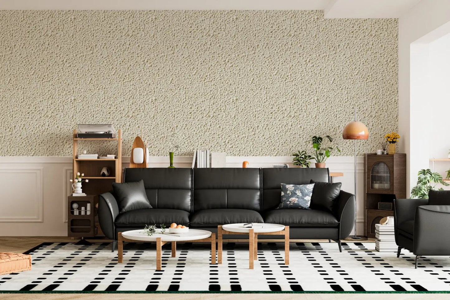 Almond Stucco Textured Wall