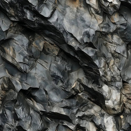 Midnight Obsidian Shard Mural