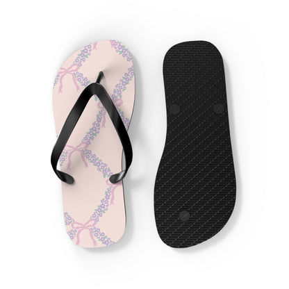 Customizable: Charming Floral Flip Flops, Summer Sandals, Beachwear, Vacation Footwear, Gift for Her, Casual Summer Fashion