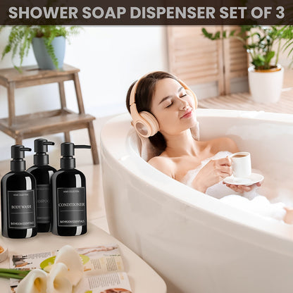 Elegant 3Piece Soap Dispenser Set Modern Bathroom Upgrade