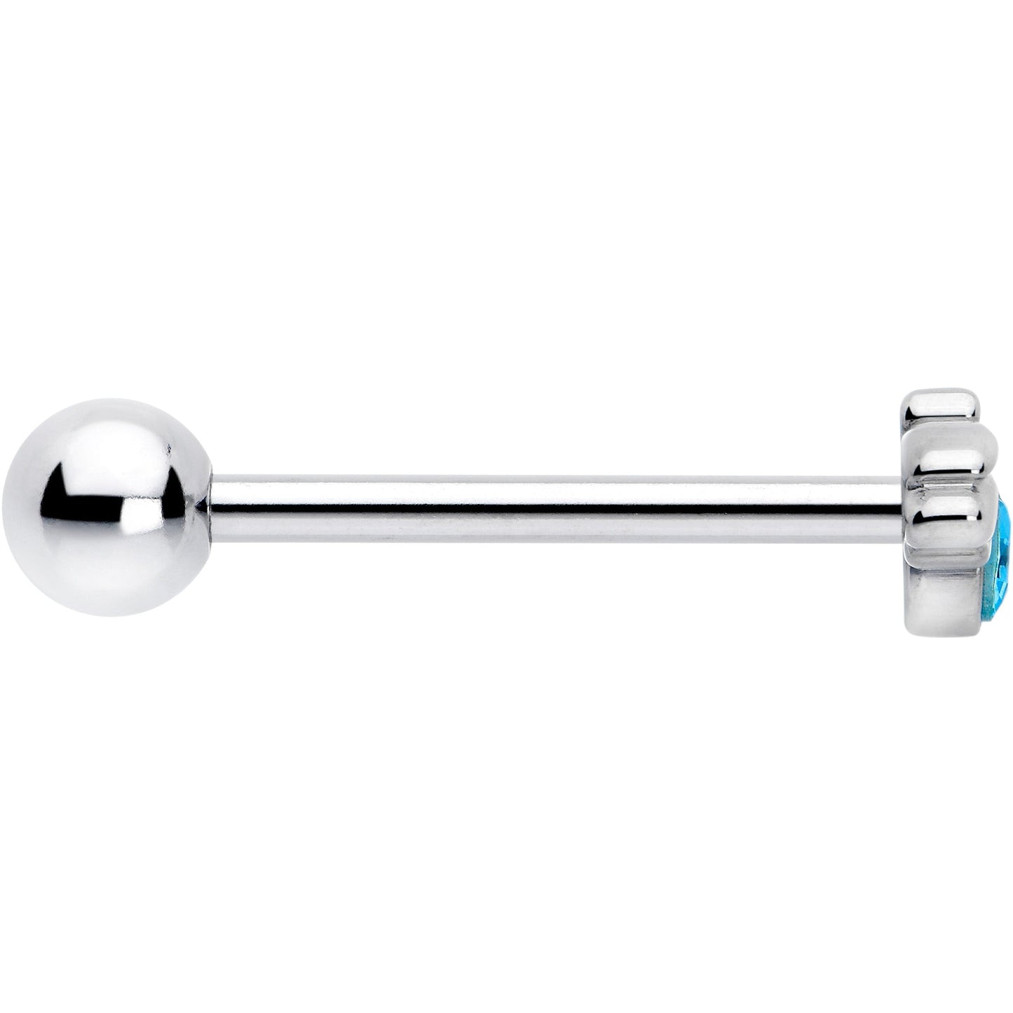 Blue Gem Little Cutie Bee Barbell Tongue Ring