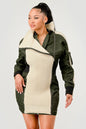 Aviator Knit Utility Dress