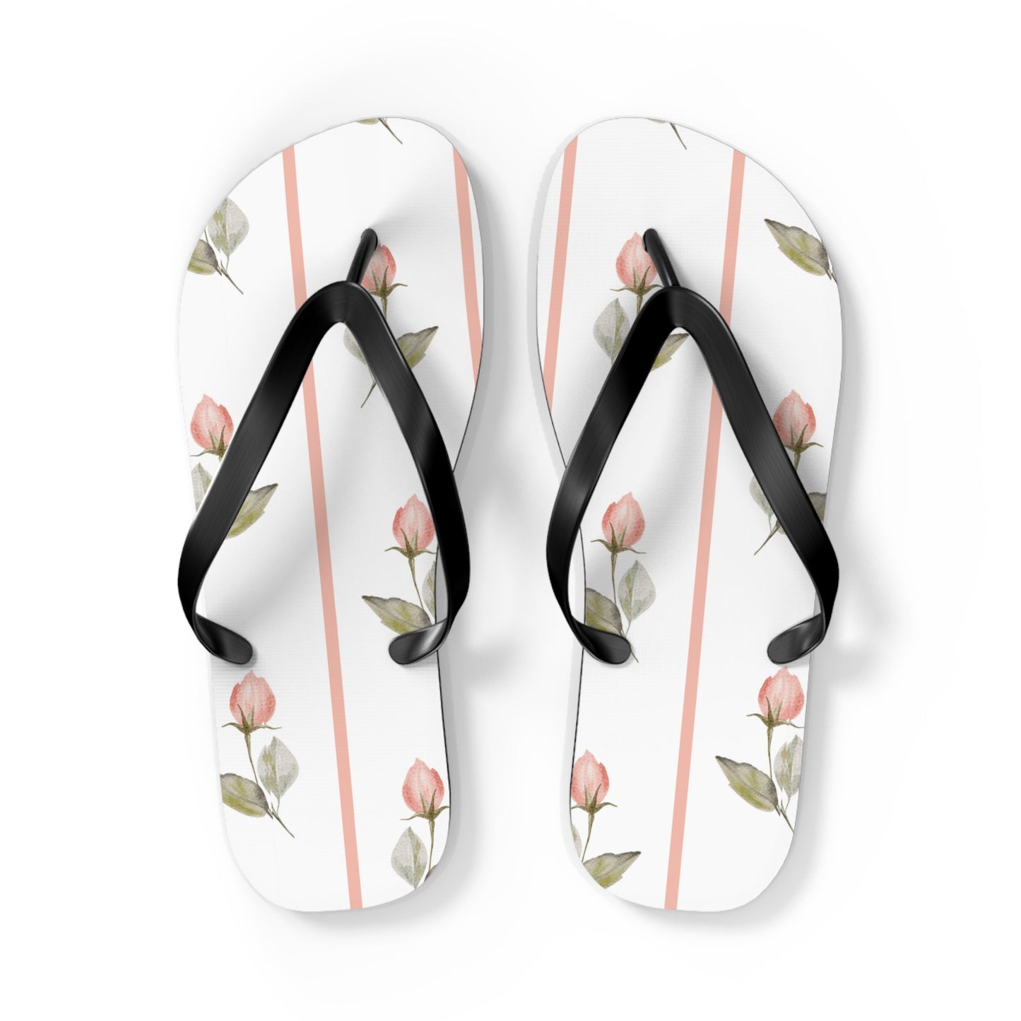 Customizable: Floral Flip Flops - Summer Footwear, Beach Sandals, Vacation Essentials, Gift for Her