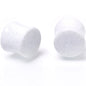 White Shimmer Acrylic Double Flare Plug Set 6mm to 20mm Sizes