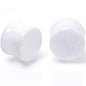 White Shimmer Acrylic Double Flare Plug Set 6mm to 20mm Sizes