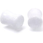 White Shimmer Acrylic Double Flare Plug Set 6mm to 20mm Sizes