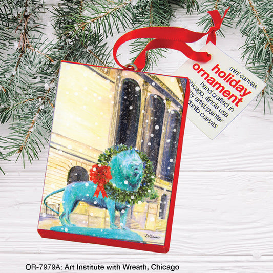 Art Institute with Wreath, Chicago, Ornament (OR-7979K)