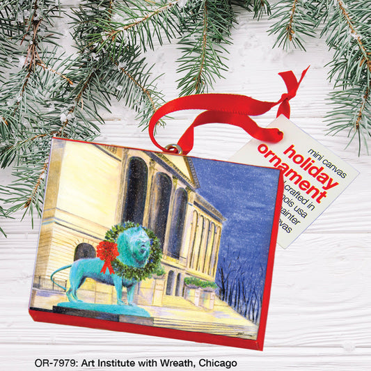 Art Institute with Wreath, Chicago, Ornament (OR-7979A)