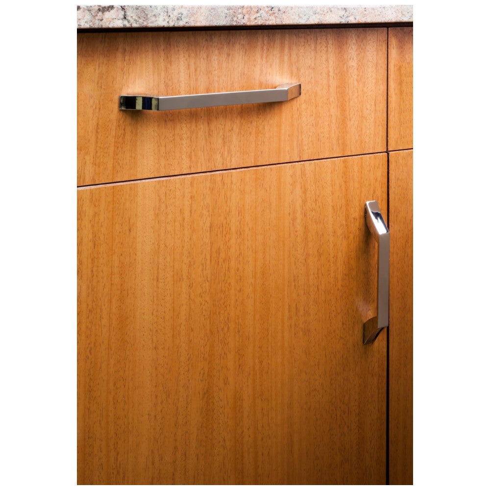 96 mm Center-to-Center Satin Nickel Square Royce Cabinet Pull