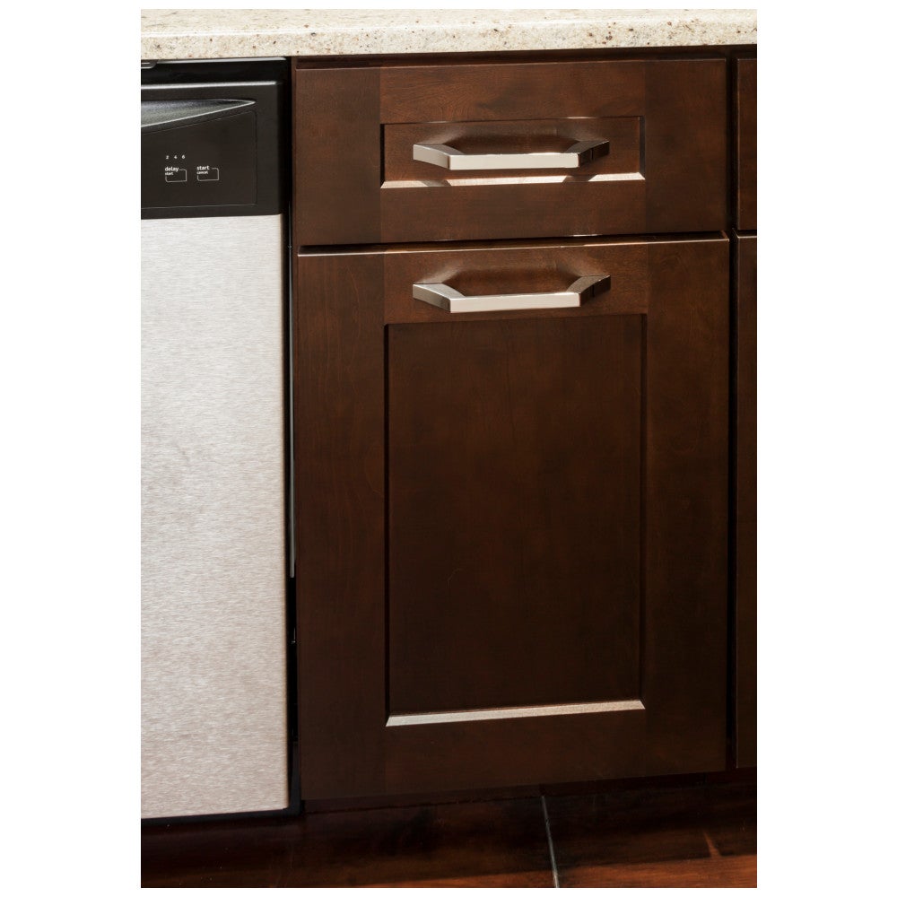 96 mm Center-to-Center Satin Nickel Square Royce Cabinet Pull