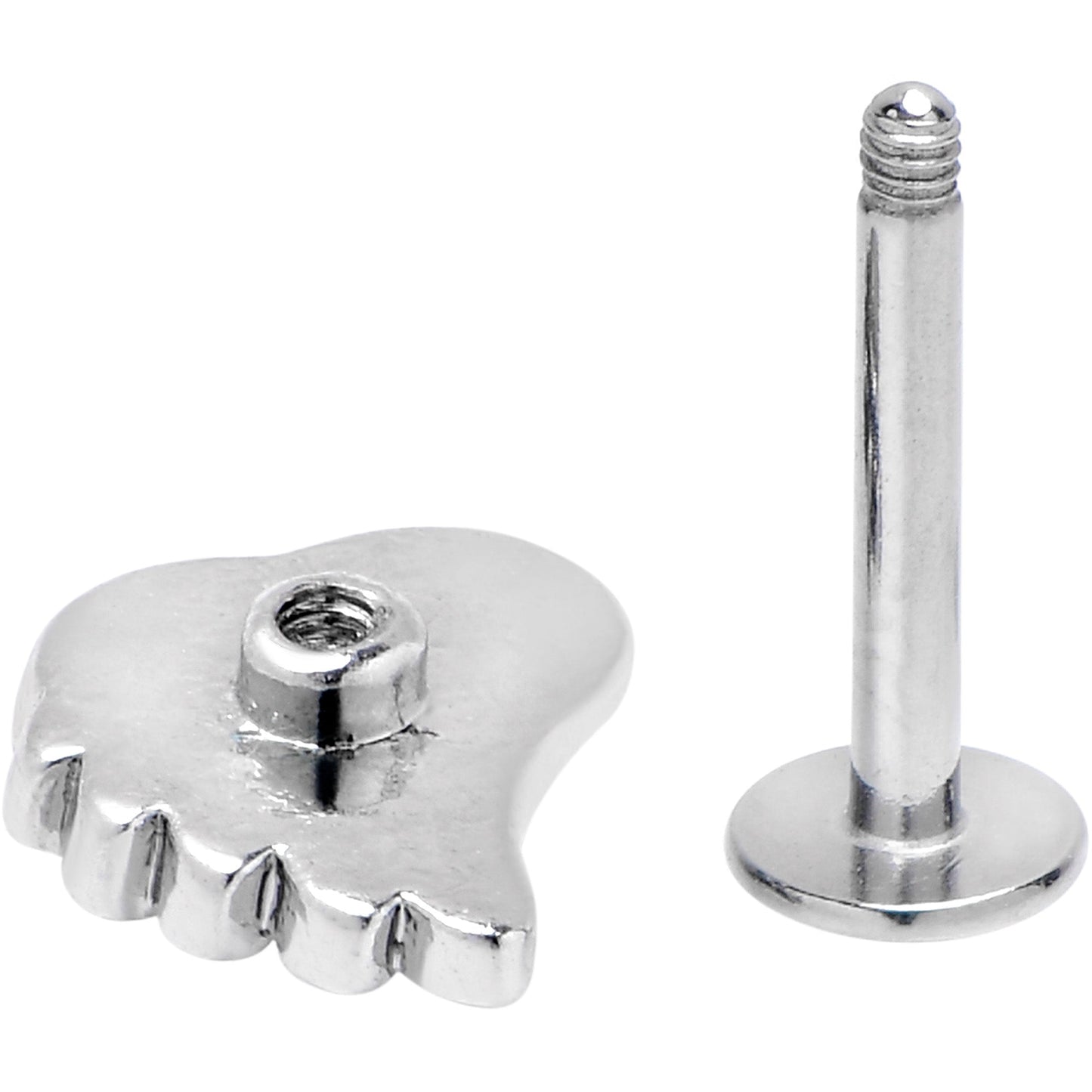 16G 5/16 Clear Gem Heavenly Heart Angel Wing Pink Labret Tragus