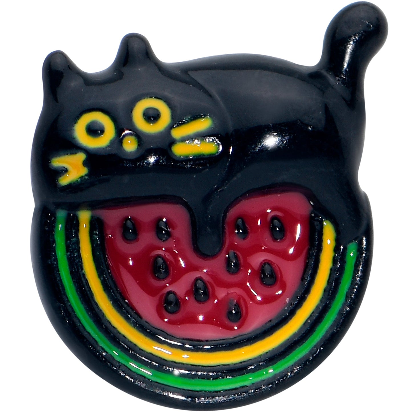 20G 7mm Watermelon Cat Love Left Side Nose Screw