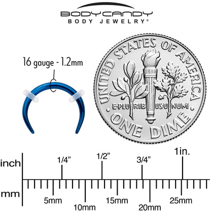 16G 5/16 Blue Pincher Crescent Taper