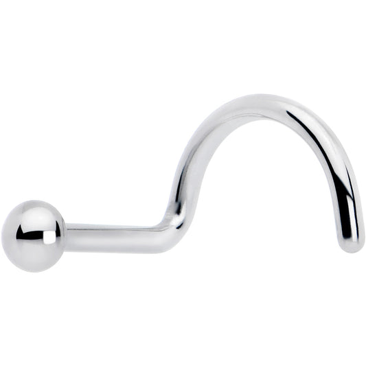 20G 1/4 ASTM F-136 Titanium Left Side Ball End Nose Screw