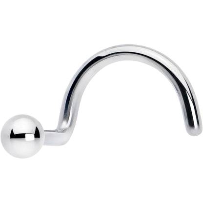 20G 1/4 ASTM F-136 Titanium Left Side Ball End Nose Screw