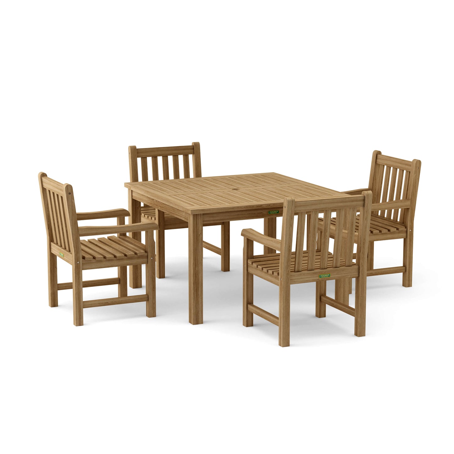 Windsor Classic Armchair 5-Pcs Dining Table Set