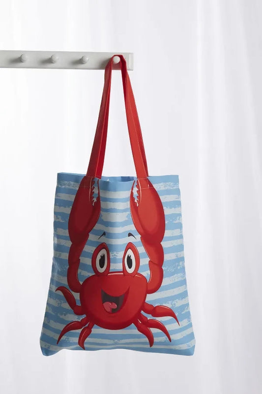 Crab Patterned Tote Bag - Great for the Beach or Cruise