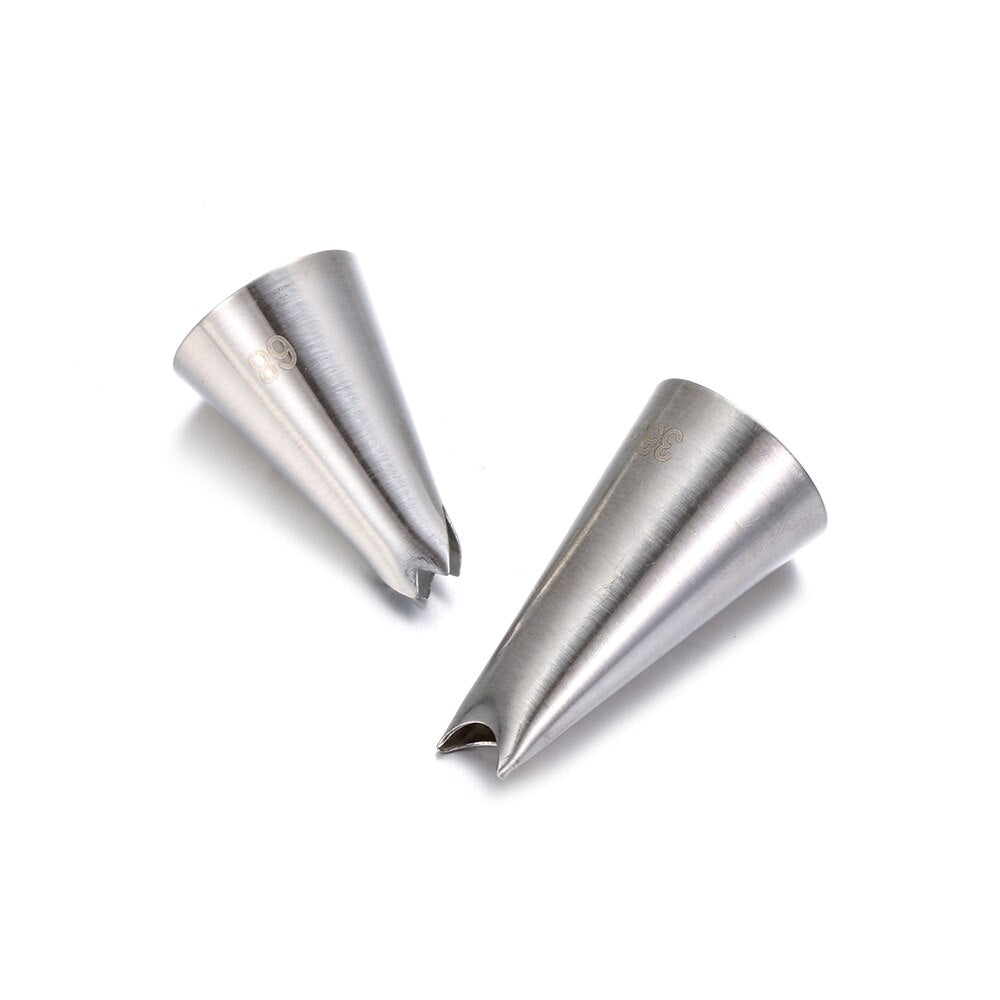 7PCS DIY Cream Leaves Icing Piping Nozzle Cupcake