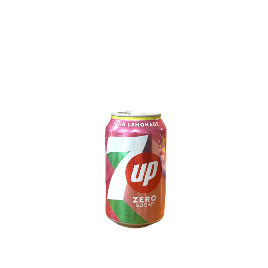 7UP Pink Lemonade – Sparkling Citrus Soda 330ml Can (UK Edition)