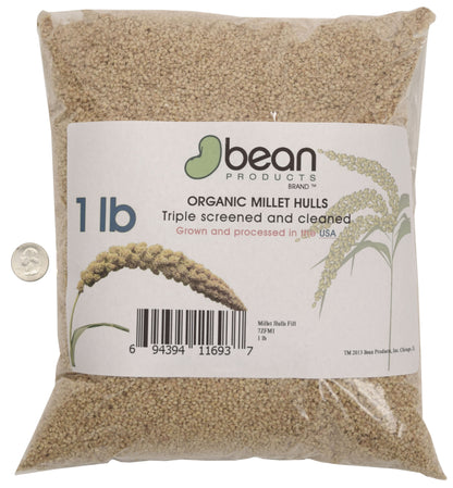 Millet Hulls fill - Midwest U.S. Grown Organic - for Pillows Cushions and Crafts