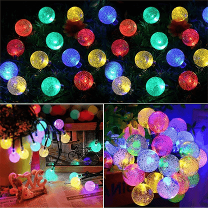 Solar Bubble Balls Lamp String Lights