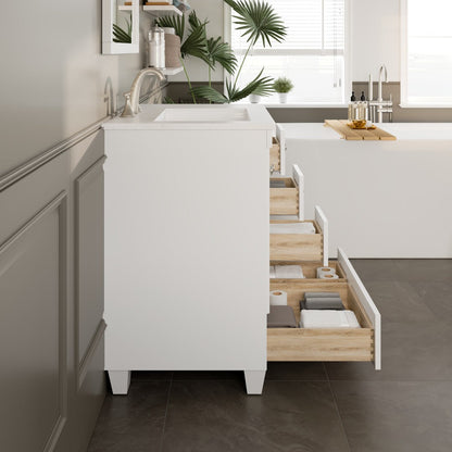 Eviva Acclaim Bath Vanity with Counter Top and Undermount Porcelain Sink (24"-30")