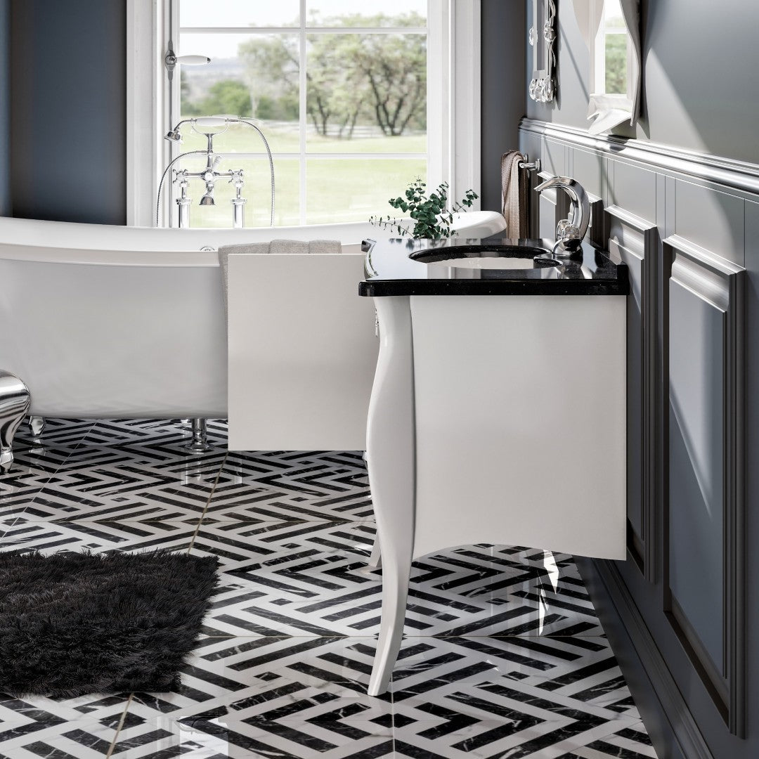 Eviva Ritz Bath Vanity with Granite Top and Undermount Porcelain Sink