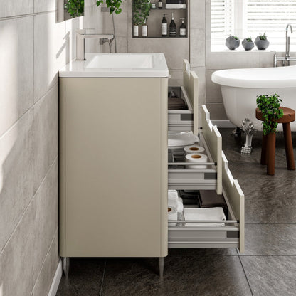Eviva Marbella Bath Vanity with Acrylic Top and Integrated Sink (32"-40")
