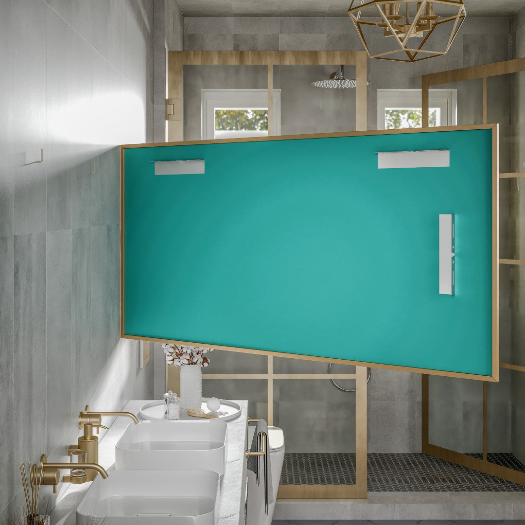 Eviva Gold Gold Metal Framed Mirror
