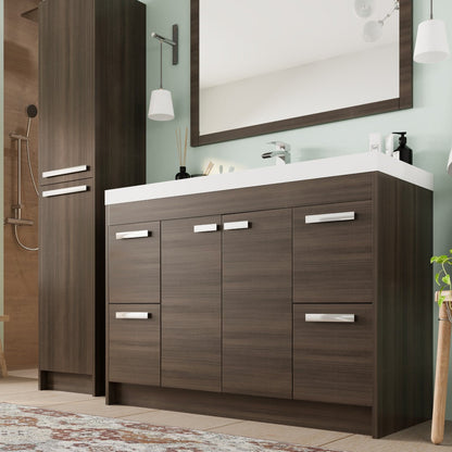 Eviva Lugano Bath Vanity with Acrylic Top and Integrated Sink (24"-84")