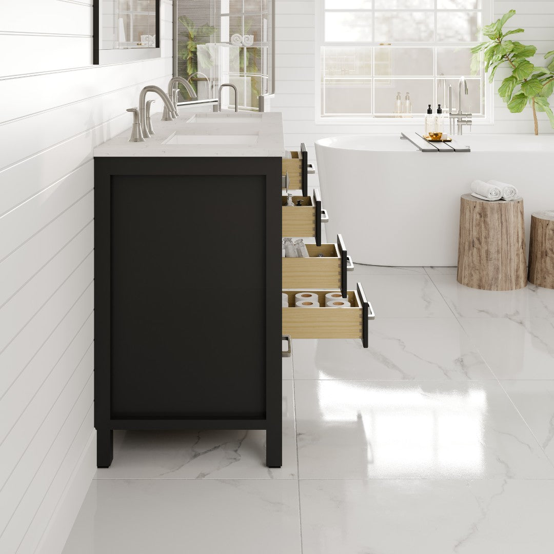 Eviva Aberdeen Bath Vanity with Counter Top and Undermount Porcelain Sink (24"-96")
