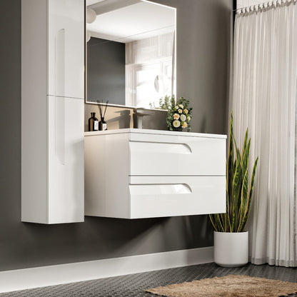 Eviva Joy Bath Vanity with Porcelain Top and Integrated Sink (24"-40")