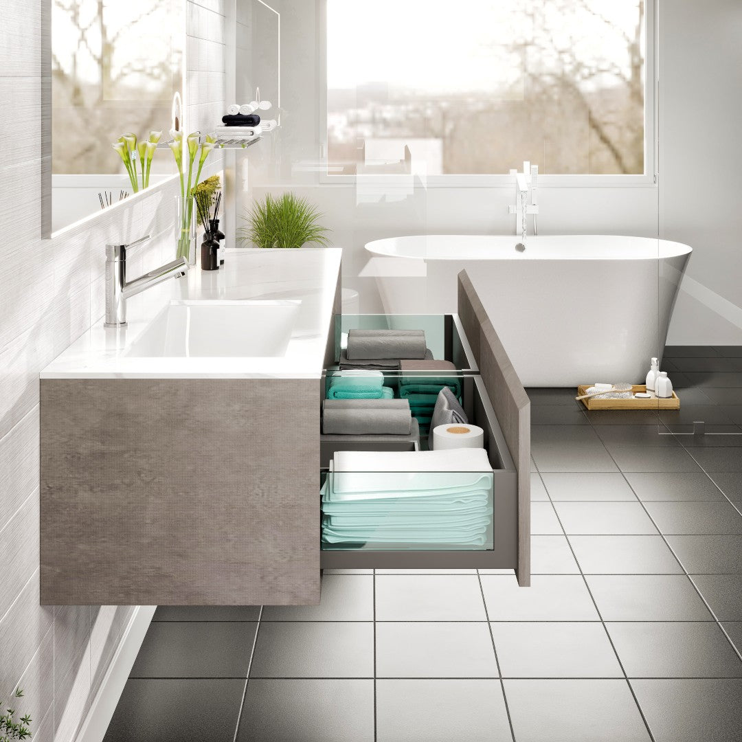 Eviva Aurora Wall Mount Bath Vanity with Carrara Quartz Top and Undermount Porcelain Sink (36"-60")