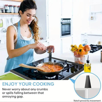 Silicone Gap Sealing Strip for Kitchen Stove and Counter Protection – Anti-Oil and Spill Proof