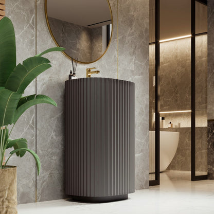 Eviva Haven Pedestal Solid Surface Sink