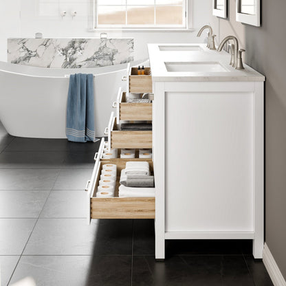 Eviva Aberdeen Bath Vanity with Counter Top and Undermount Porcelain Sink (24"-96")