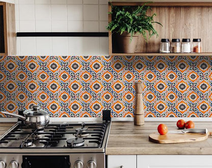 Decorative Tile stickers set of 24 Peel & Stick