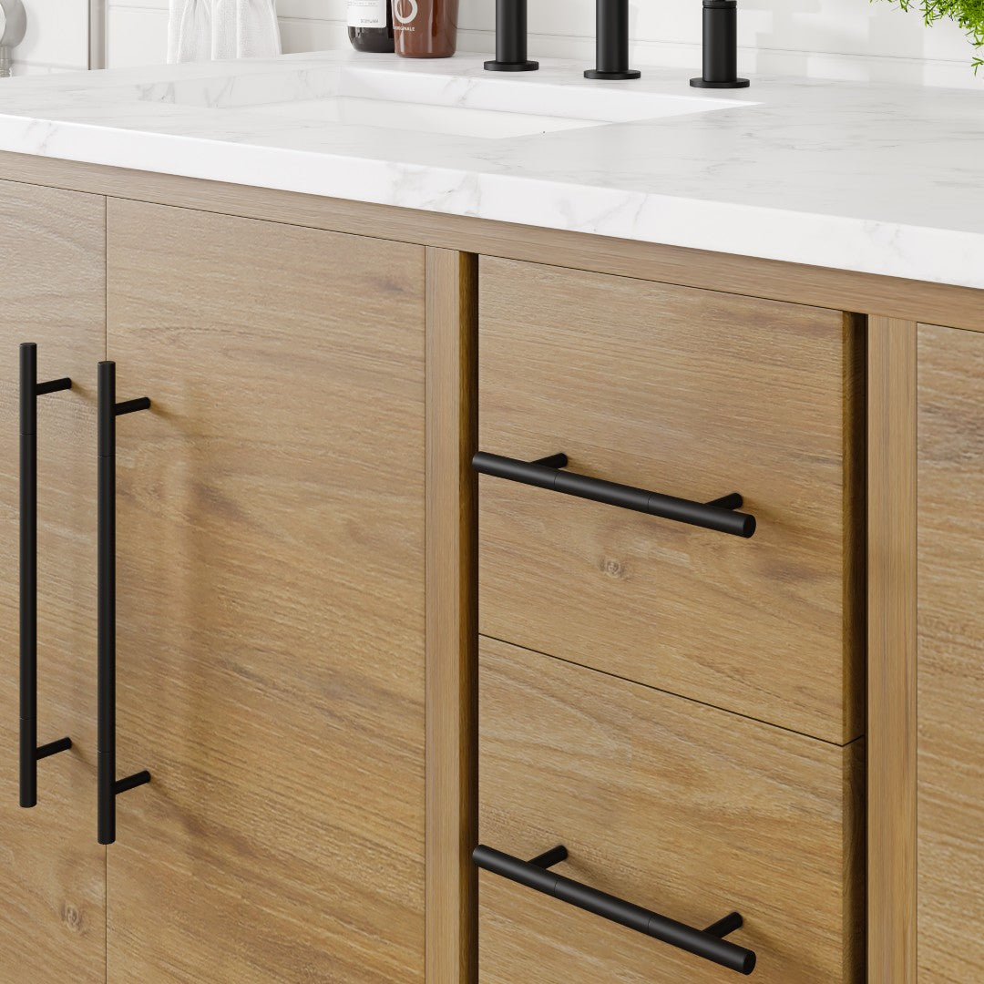Eviva Graham Bath Vanity with Engineered Stone Top and Integrated Sink (30"-72")
