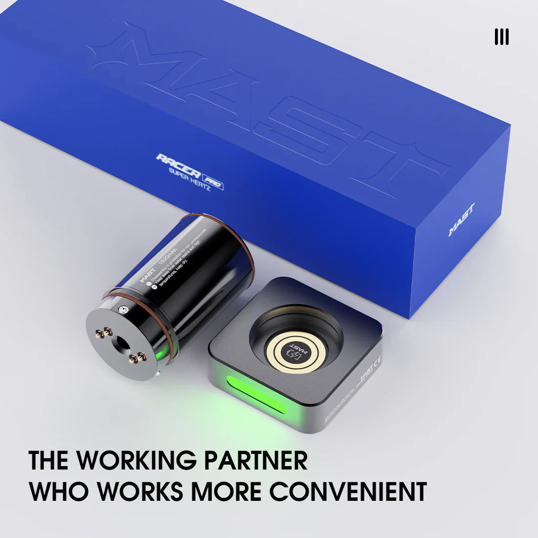 Original Battery&Charging Base for MAST Racer Pro Wireless Tattoo Pen Machine