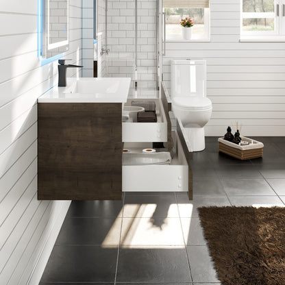 Eviva Joy Bath Vanity with Porcelain Top and Integrated Sink (24"-40")