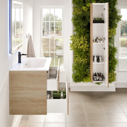 Eviva Joy Bath Vanity with Porcelain Top and Integrated Sink (24"-40")