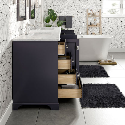 Eviva Storehouse Bath Vanity with  Counter Top and Undermount Porcelain Sinks