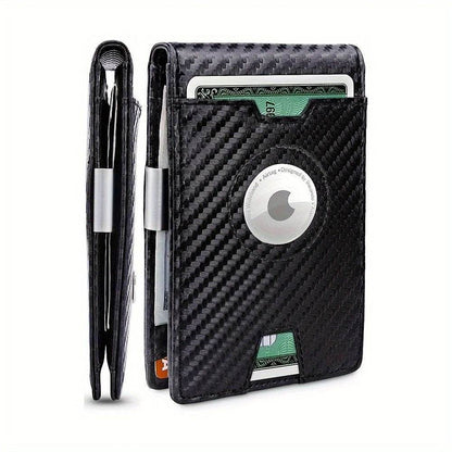 AirTag Slim Wallet with 11 Card Slots for Dad, Husband, Son – RFID Bifold Card Holder Father's Day Gift