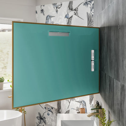 Eviva Gold Gold Metal Framed Mirror