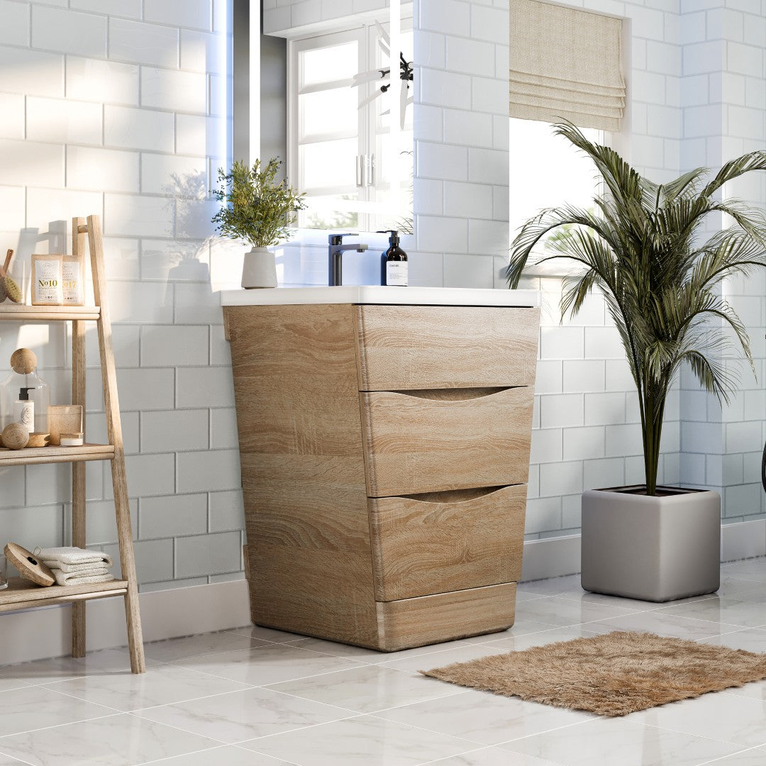 Eviva Victoria Bath Vanity with Acrylic Top and Integrated Sink (25"-32")