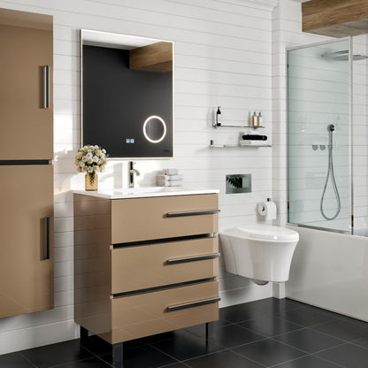 Eviva Illuminate LED Bathroom Mirror – Chrome Aluminum Frame (EVMR550 Series)