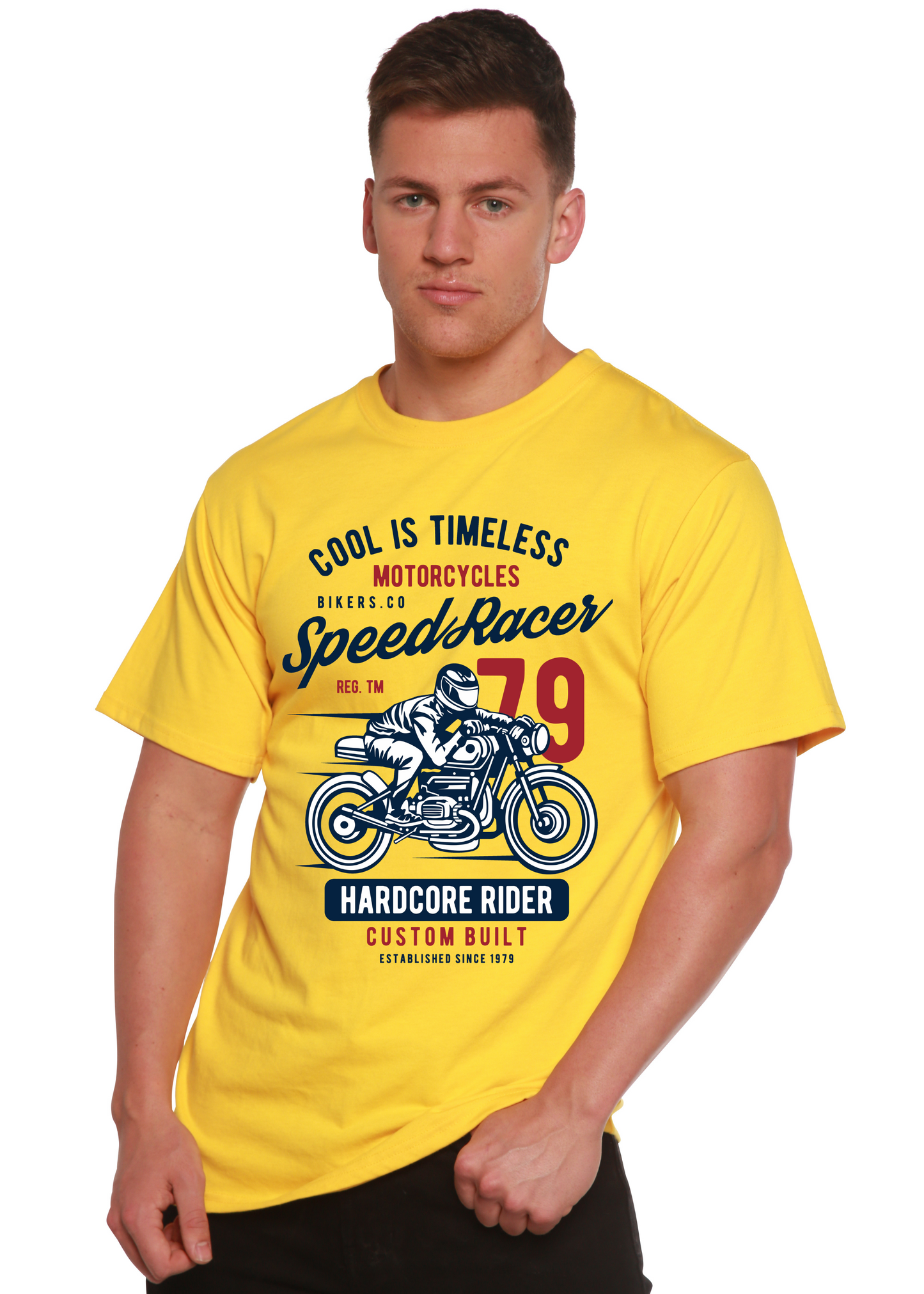 Speed Racer Spun Bamboo® Men's Bamboo Viscose/Organic Cotton Short Sleeve Graphic T-Shirt
